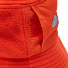 Checks Downtown Men's Pile Fleece Bucket Hat in Orange