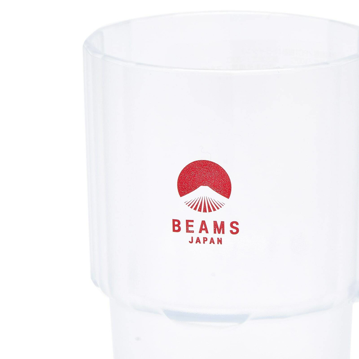 BEAMS JAPAN Stacking Cup in Clear/Red