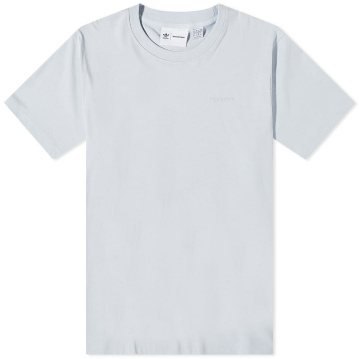 Photo: Adidas x Pharrell Williams Premium Basics T-Shirt in Halo Blue