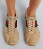Gucci Gucci Tempo suede-trimmed sneakers