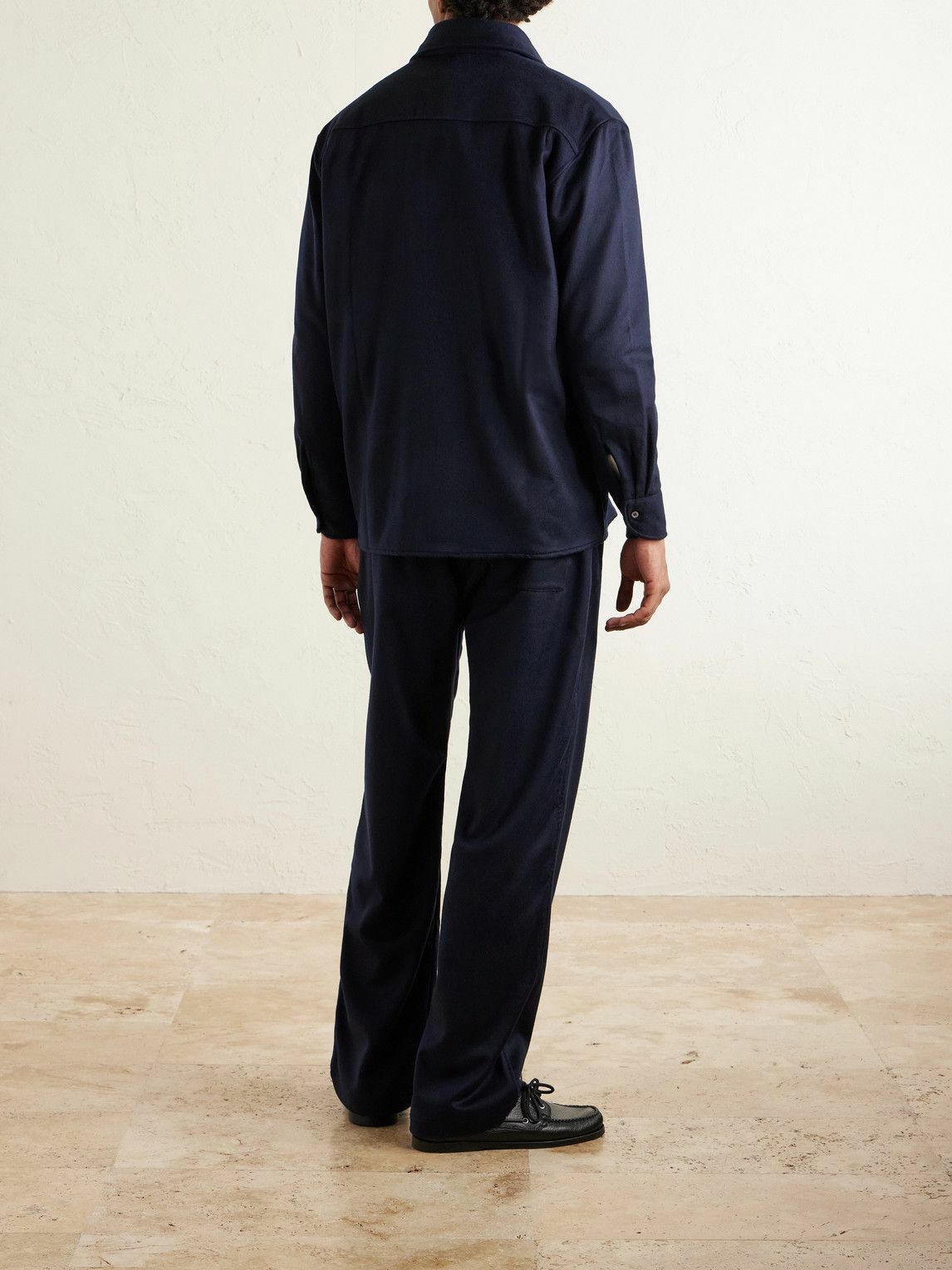 Saman Amel - Cashmere Shirt Jacket - Blue