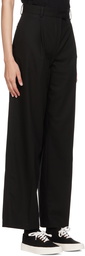 Maison Kitsuné Black Formal Trousers