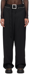 Jean Paul Gaultier Black 'The Belted Suit' Trousers
