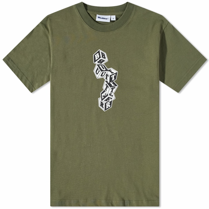 Photo: Butter Goods Men's Cubes T-Shirt in Army