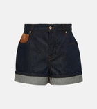 Loewe High-rise denim shorts