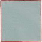 HAY Blue Outline Napkins Set, 4 pcs