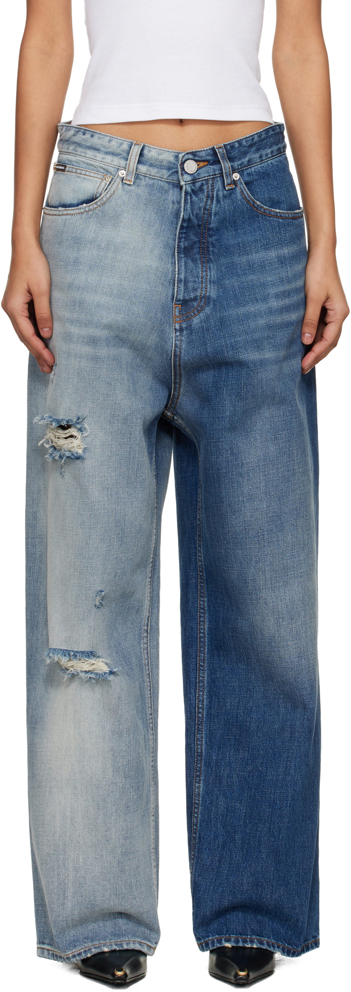 VETEMENTS Blue Degrade Effect Jeans