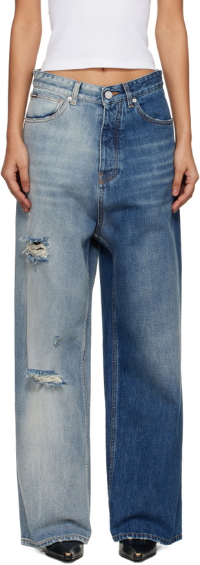 Photo: VETEMENTS Blue Degrade Effect Jeans