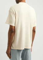 Percival Pointelle Cotton T-shirt Cream
