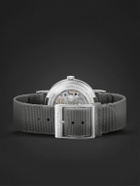 NOMOS Glashütte - Tangente 38 Date Schulhausweiß Limited Edition Hand-Wound 37.5mm Stainless Steel and Webbing Watch, Ref. No. 179.S11