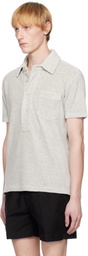 TOM FORD Gray Towelling Polo