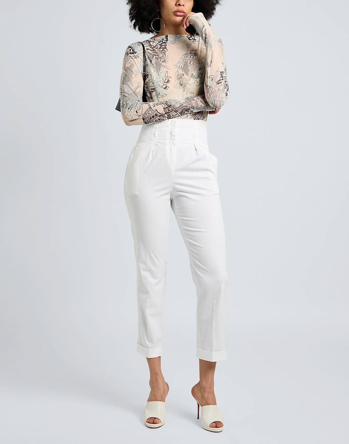 Peserico Womens Pants in White
