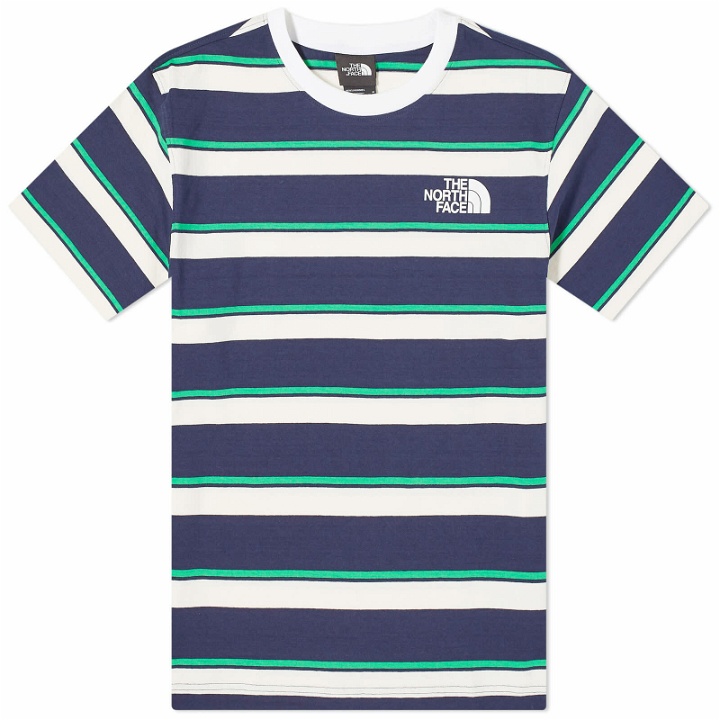 Photo: The North Face Men's Easy T-Shirt in Optic Emerald Ascent Stripe
