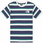 The North Face Men's Easy T-Shirt in Optic Emerald Ascent Stripe