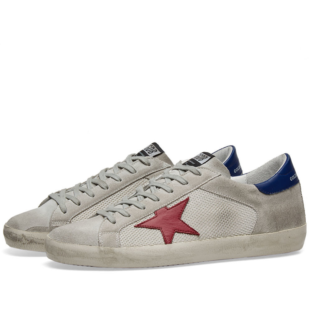 Golden goose superstar hot sale mesh sneakers