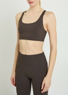 ON Studio Stretch-jersey bra top Brown