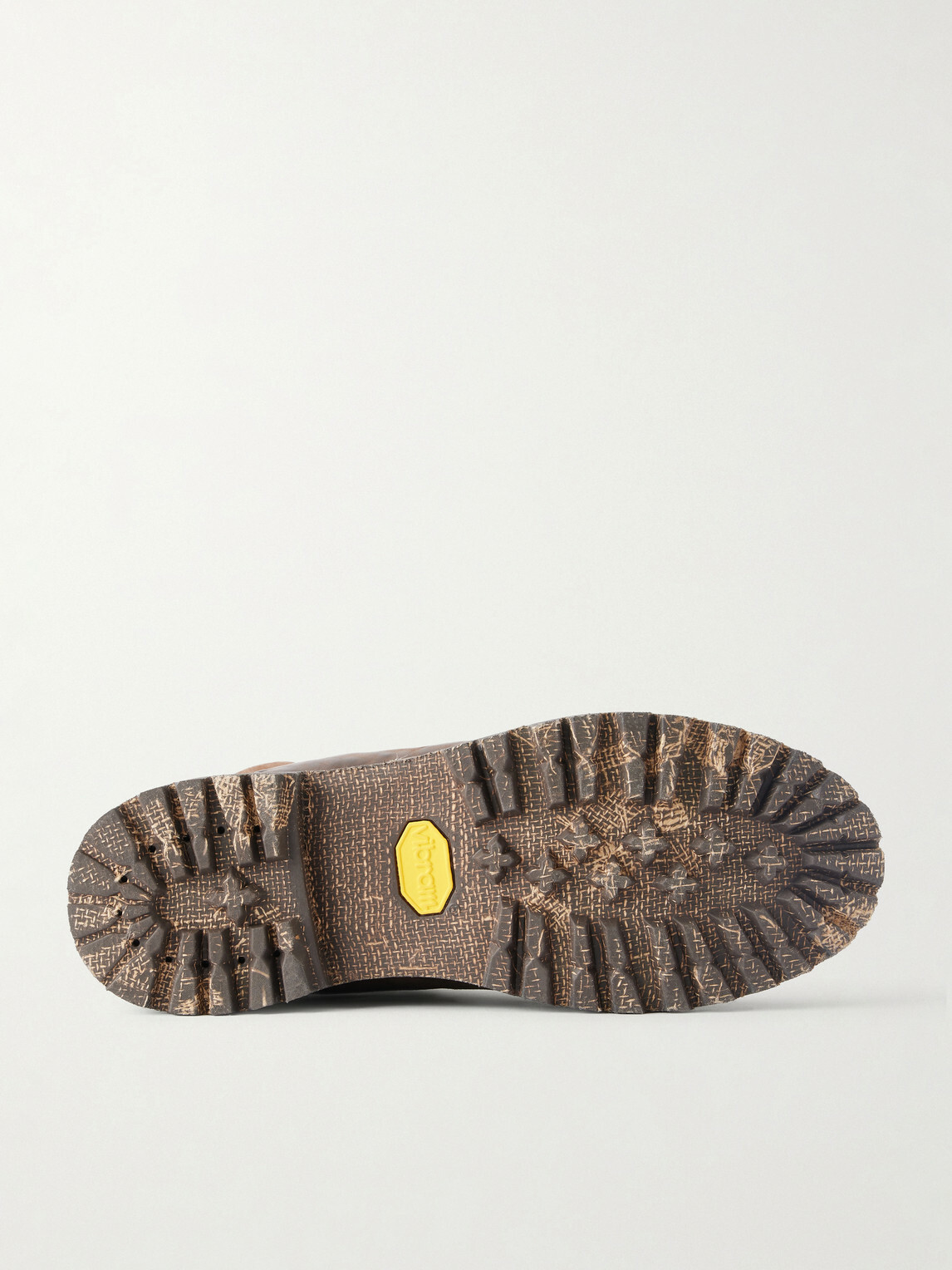 Visvim - Whymper Folk Distressed Leather Lace-Up Boots - Brown
