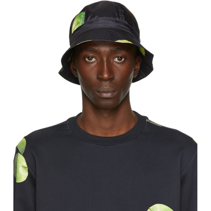 Photo: Paul Smith 50th Anniversary Black and Green Apple Bucket Hat