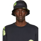 Paul Smith 50th Anniversary Black and Green Apple Bucket Hat