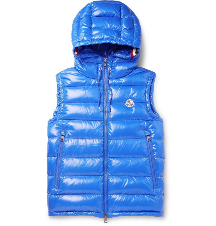 Photo: Moncler - Lanoux Quilted Shell Hooded Down Gilet - Men - Blue