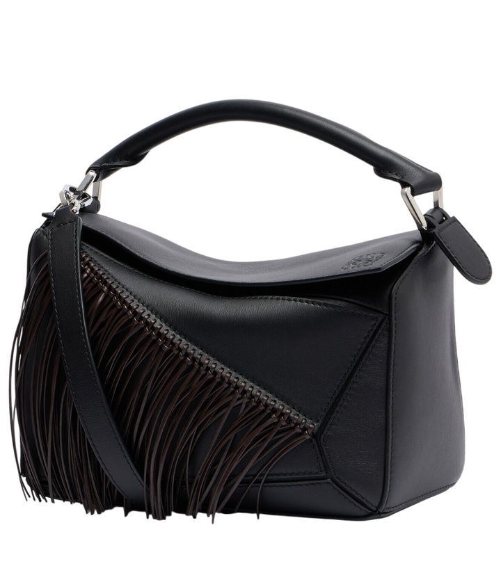 Photo: Loewe Puzzle Small fringed leather shoulder bag