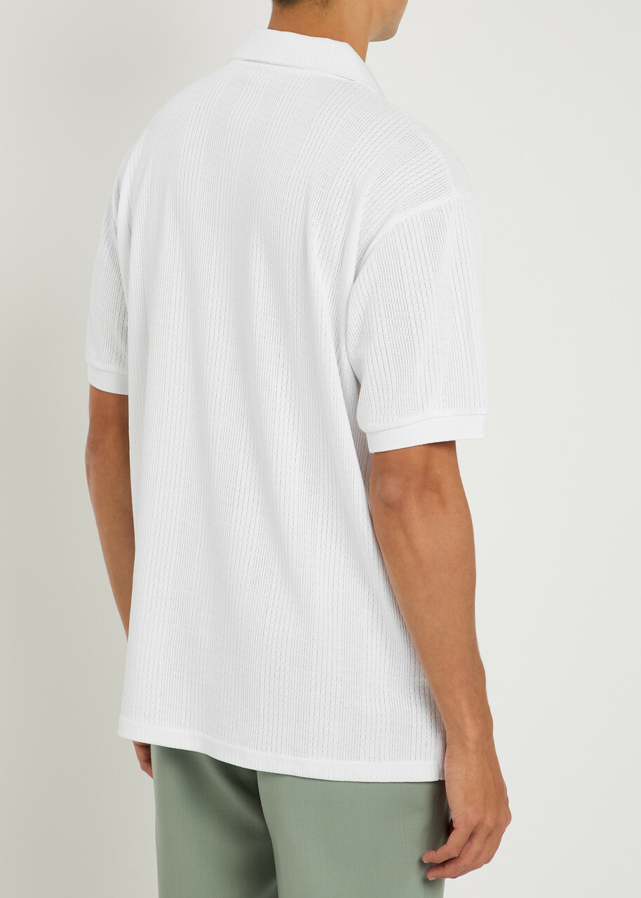 Gusari Miami Cotton Polo Shirt White