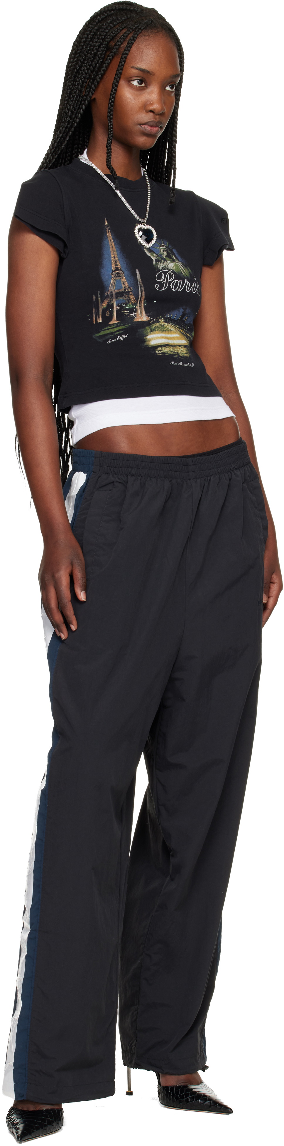 VETEMENTS Black Gym Track Pants