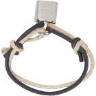 Marni Leather & Cord Lock Bracelet