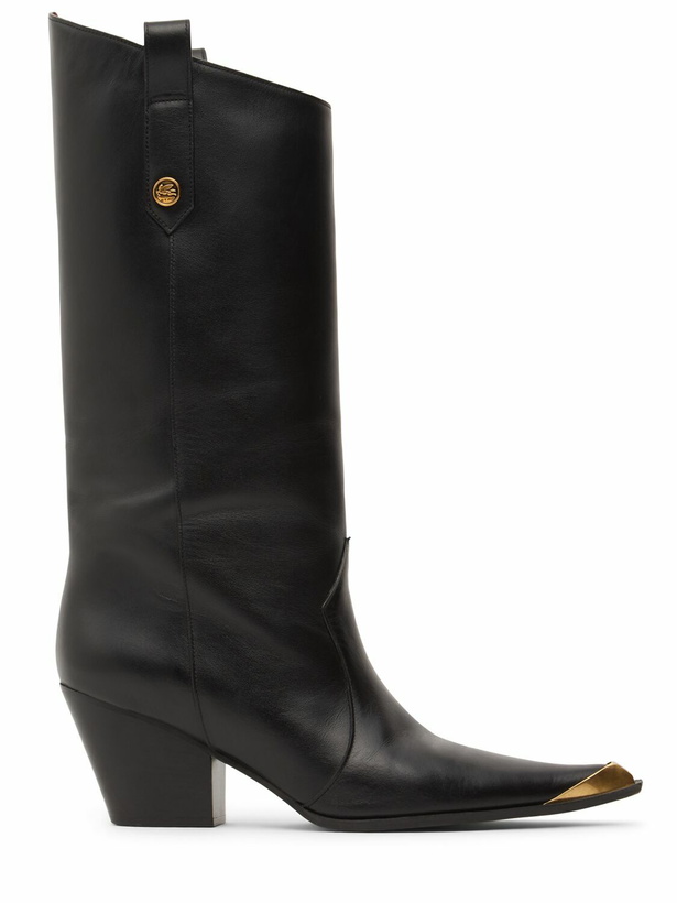 Photo: ETRO 60mm Leather Tall Boots