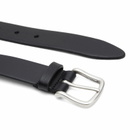 Anderson's Men's Andersons Narrow Stud Trimmed Leather Belt in Black