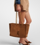 Saint Laurent Niki East/West suede tote bag