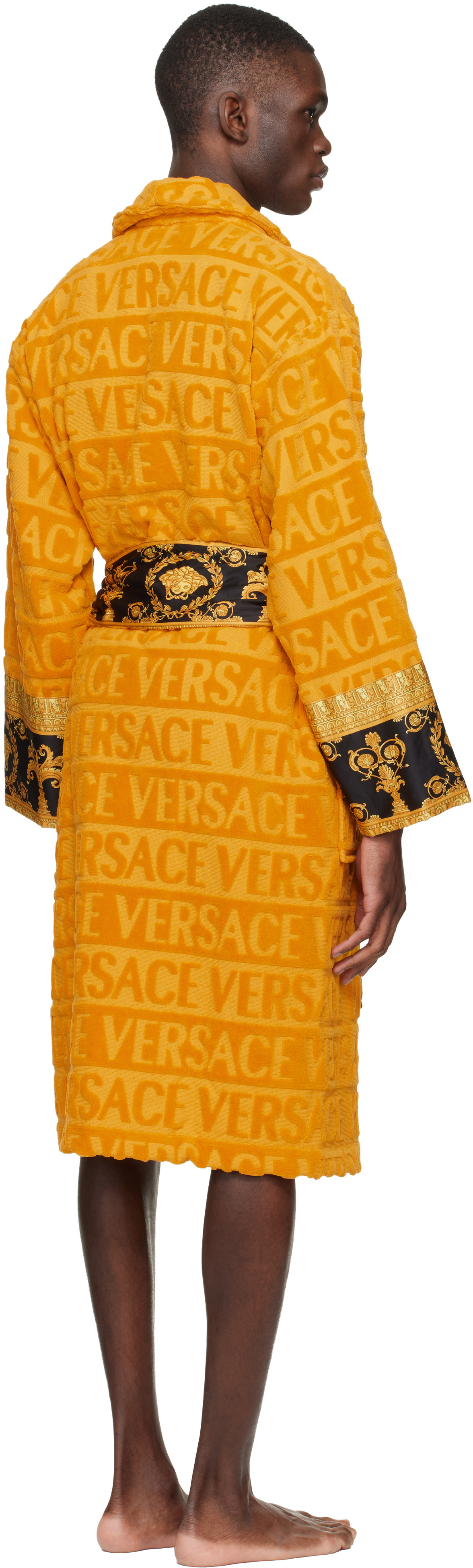 Versace Yellow 'I Heart Baroque' Bathrobe