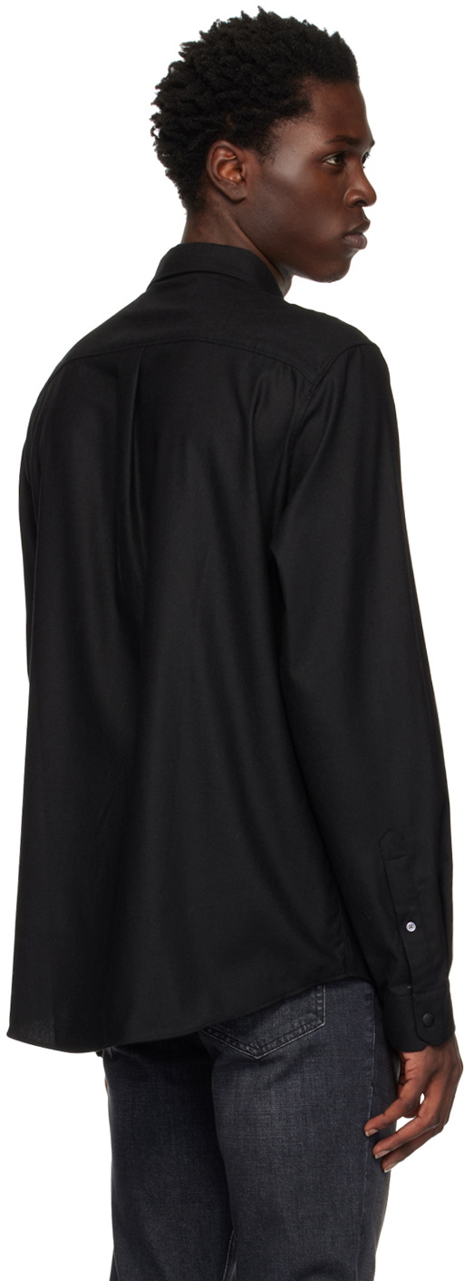 FRAME Black Collared Shirt