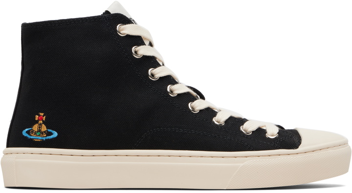 Photo: Vivienne Westwood Black High Top Plimsoll Sneakers
