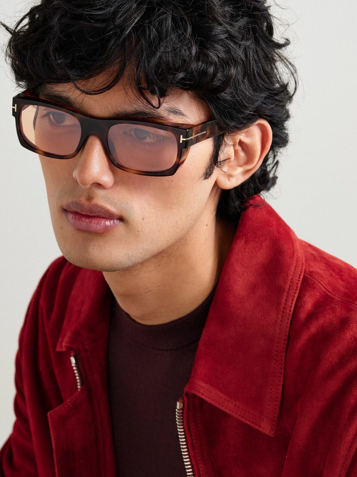 TOM FORD - Juan Square-Frame Tortoiseshell Acetate Sunglasses