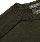 Berluti - Cotton and Mulberry Silk-Blend Sweater - Men - Army green