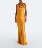 Retrofête Keryn embellished satin gown