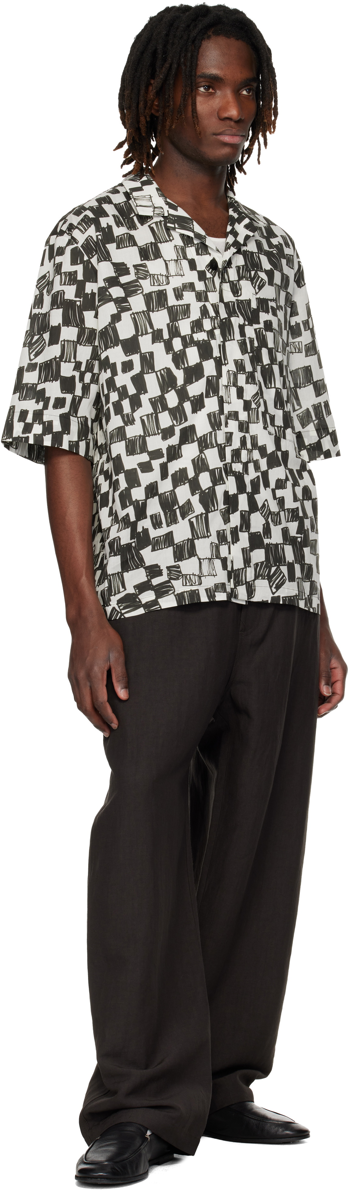 Toogood Beige & Black 'The Landscaper' Shirt