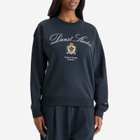 DUNST Women's Unisex Classic Logo Sweatshirt in French Navy