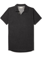OLIVER SPENCER LOUNGEWEAR - Ashbourne Cotton-Blend Terry Polo Shirt - Gray