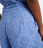 Poupette St Barth Broderie anglaise cotton shorts