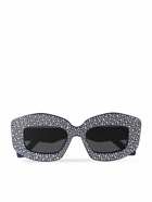 LOEWE - D-Frame Crystal-Embellished Acetate Sunglasses