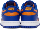 Nike Orange & Blue Dunk Low Retro Sneakers