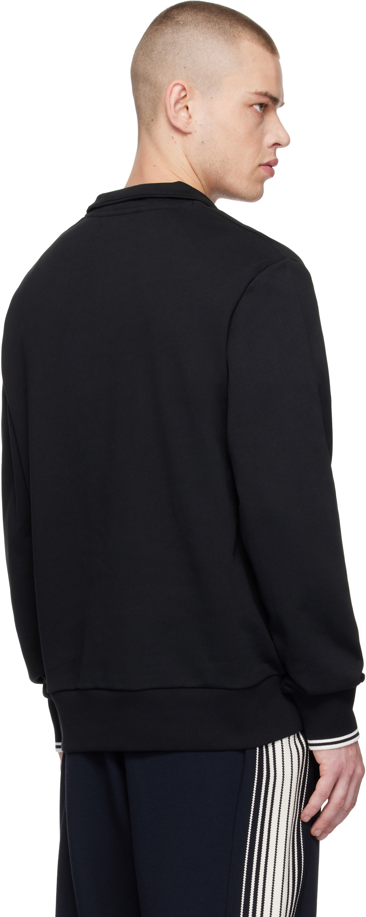 Fred Perry Black Half Zip Sweatshirt