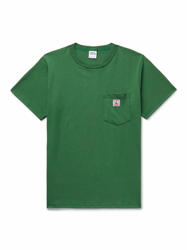 Photo: Randy's Garments - Logo-Appliquéd Cotton-Jersey T-Shirt - Green