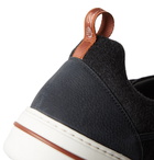 Loro Piana - Newport Walk Nubuck and Cashmere Sneakers - Gray