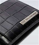 Balenciaga - Plate square folded leather wallet