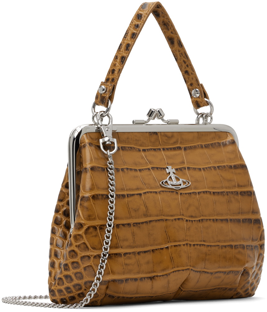 【関税込み】Vivienne Westwood ブラウン Granny Frame バッグ Vivienne Westwood Tan Granny Frame Bag Vivienne Westwood