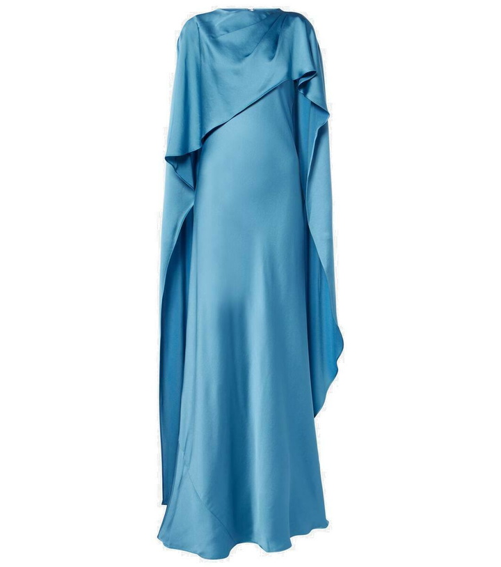 Photo: Simkhai Izel caped satin gown