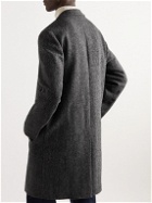 Sunspel - Herringbone Wool Coat - Gray